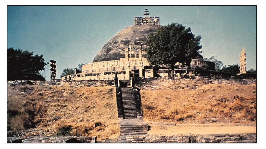 Photograph of the Sanchi Stupa for identification